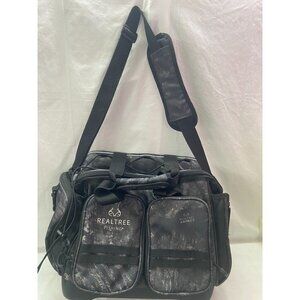 Realtree Fishing Camo & Black Medium Tackle Box with Adjustable Strap 2 handles
